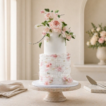cake with flowers