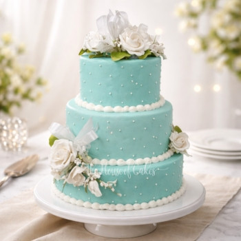 Tiffany Wedding Cake in Dubai