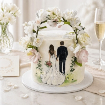 Engagement Ring Cake