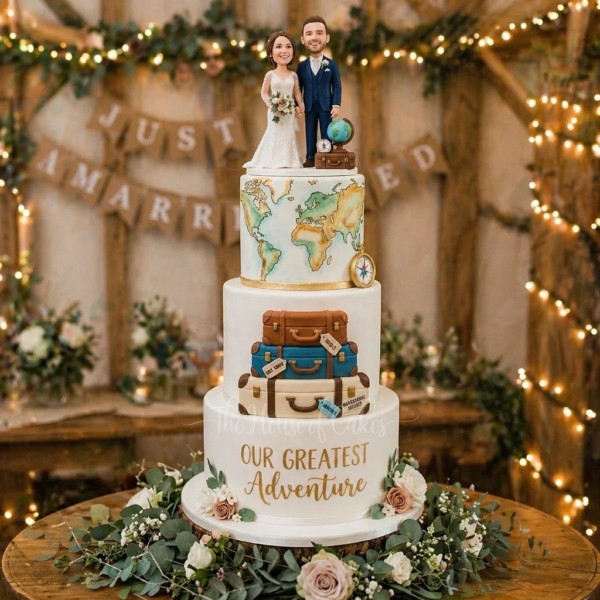 Suitcase Wedding Cake