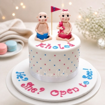 Gender Reveal Cake in Dubai from The House of Cakes