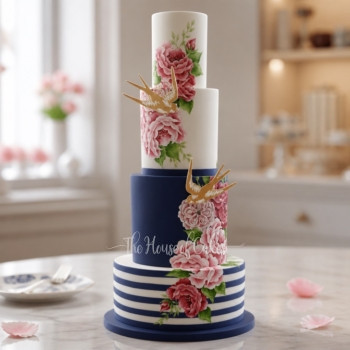 Birds and Flowers Cake in Dubai