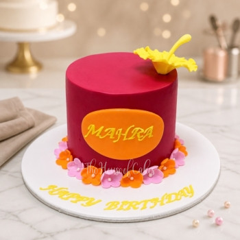 Hawaiian Flower Cake