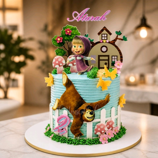 Masha and the bear cake 3