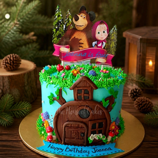 Masha and the bear cake 6