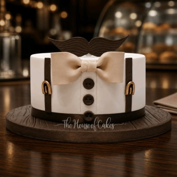 Moustache cake 1