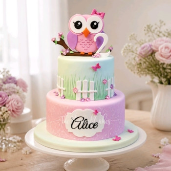 Owl cake 4