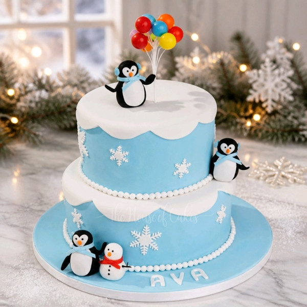 Penguins cake 4