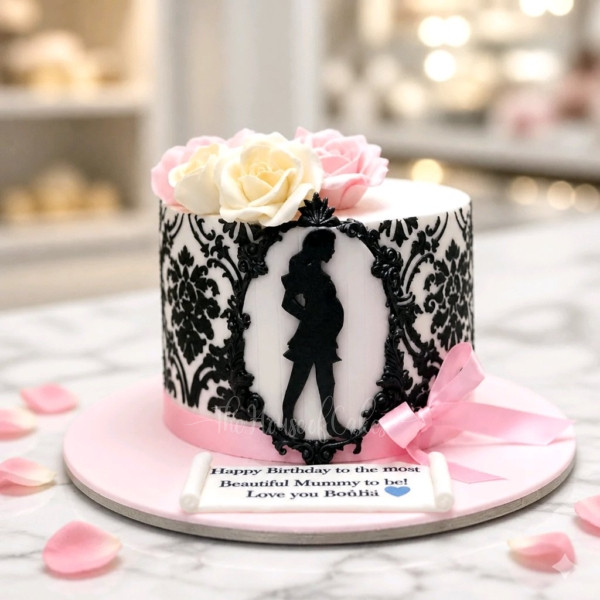 Pregnant and fabulous cake