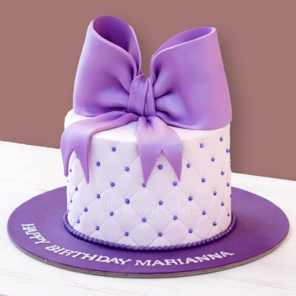 Purple Bow Cake