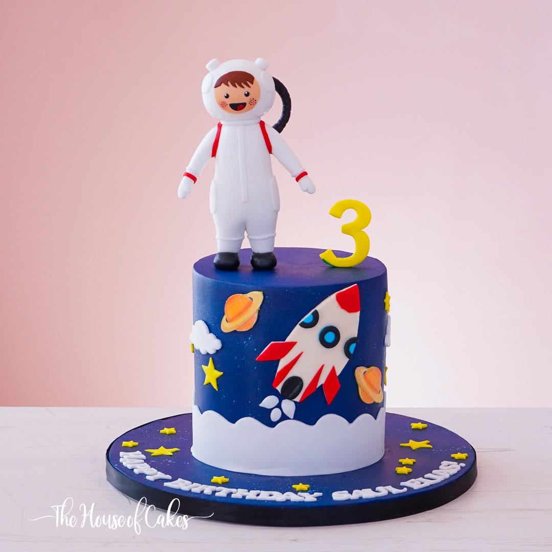 Rocket and Astronaut Cakes Dubai The House of Cakes Bakery