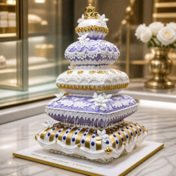 Royal cushion cake 2