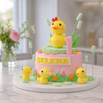 Rubber ducks cake 8