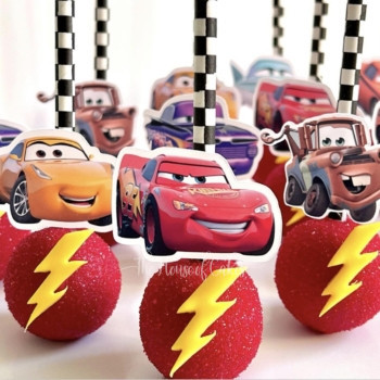 Lightning McQueen Cake Pops in Dubai