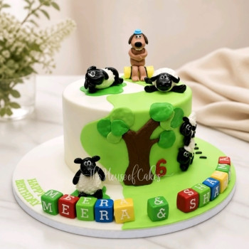 Shaun the sheep cake 5