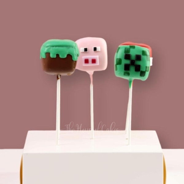 TNT and Minecraft Cake Pops