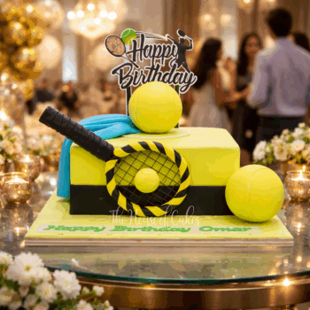Tennis theme cake