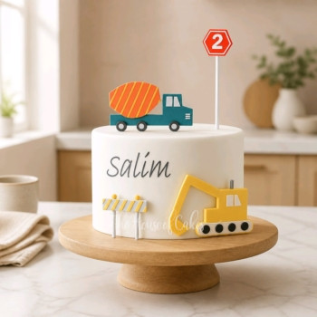 Transportation theme cake