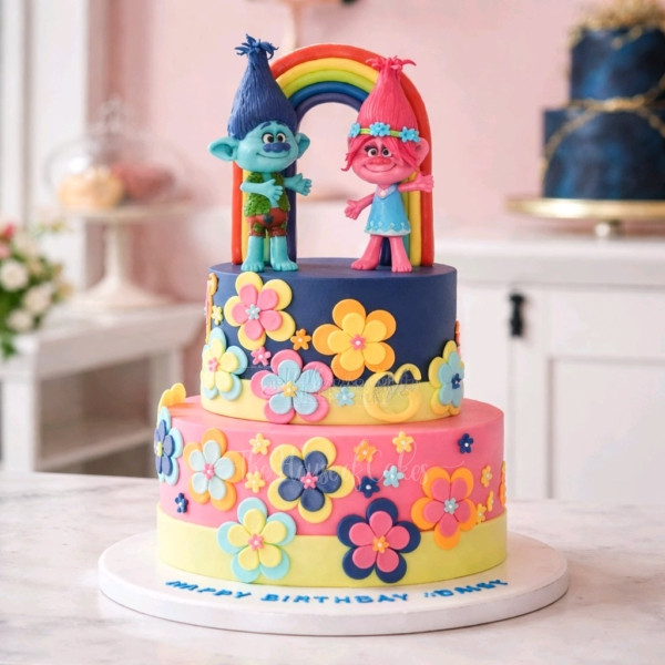 Trolls cake 5