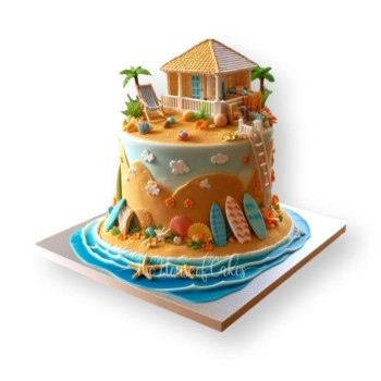Beach House Cake in Dubai