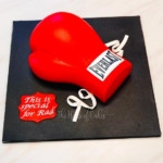 boxing glove cake