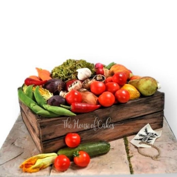 Cake with Fruits and Vegetables