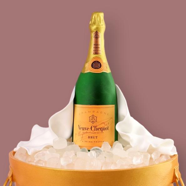 Champagne Bottle Cake