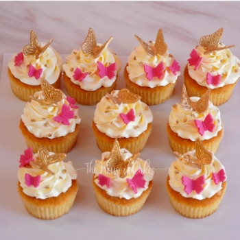 Cupcakes with Butterflies in Dubai