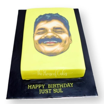 Face Photo on Cake