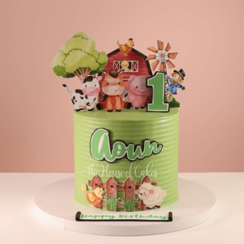 Farm Animals Cake in Dubai