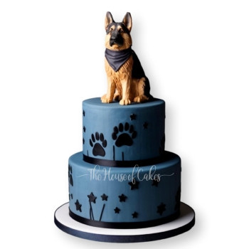 German Shepherd Dog Cake