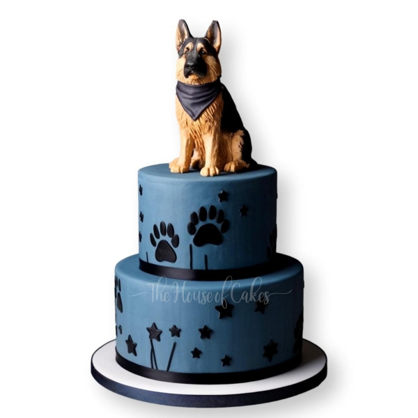 German Shepherd Dog Cake