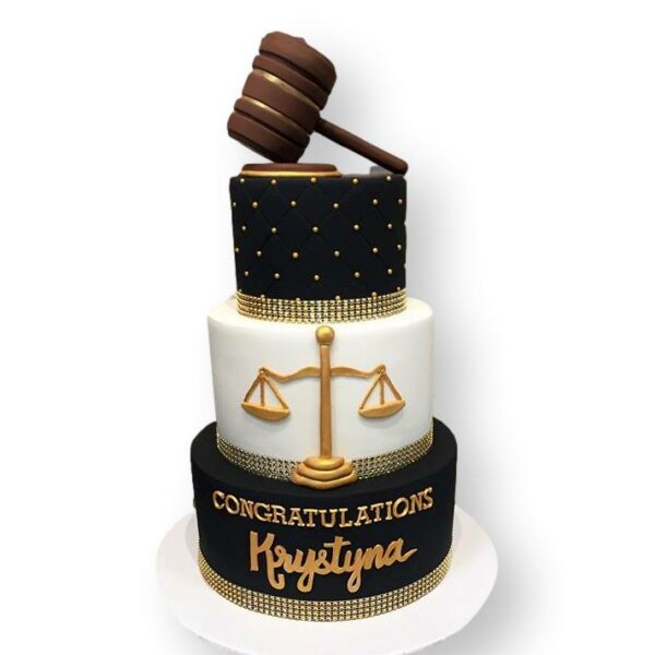 Lawyer graduation cake 3