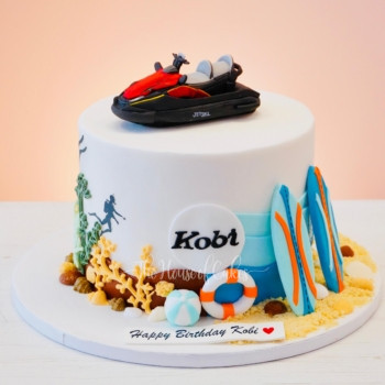 jet ski cake