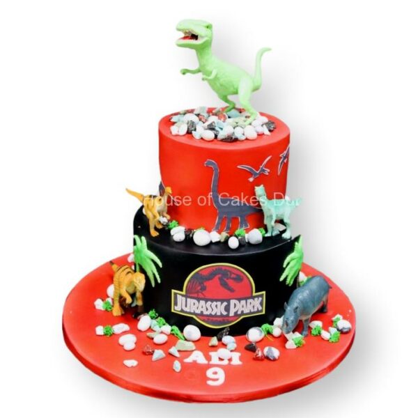 Jurassic park Dinosaurs cake