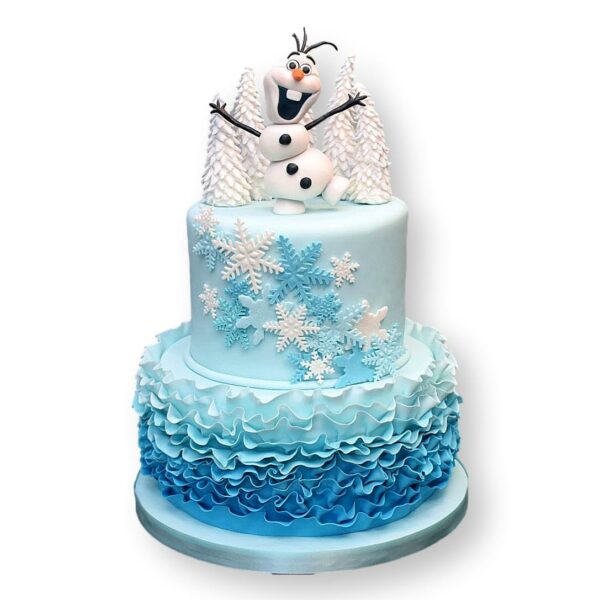 Frozen cake with Olaf 1