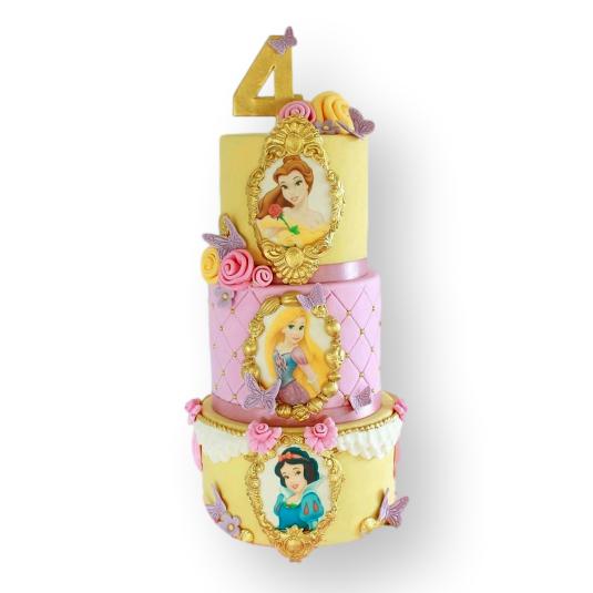 Purchase Online Three tier Princess Birthday Cake | Order Now | Doorstep  Delivery | Order Now | The French Cake Company