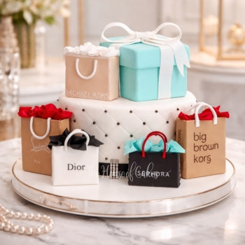 Shopping Bags Cake in Dubai