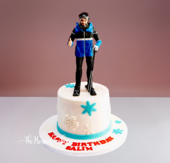 skier cake