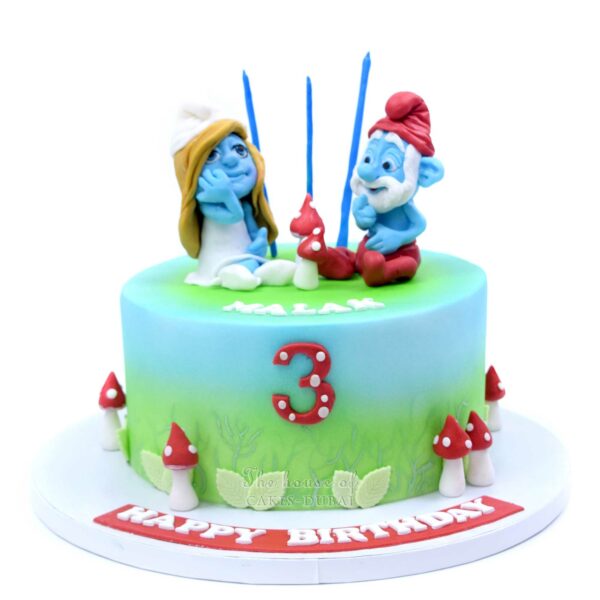 Smurfs cake 6