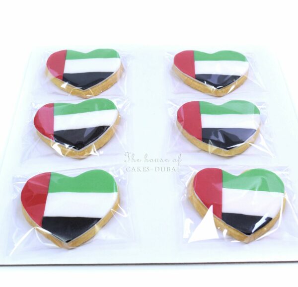 UAE flag cookies