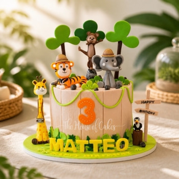 Best Jungle Animals Cake Ever in Dubai from The House of Cakes