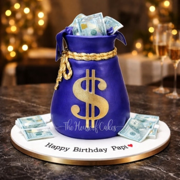 Money Bag Cake in Dubai