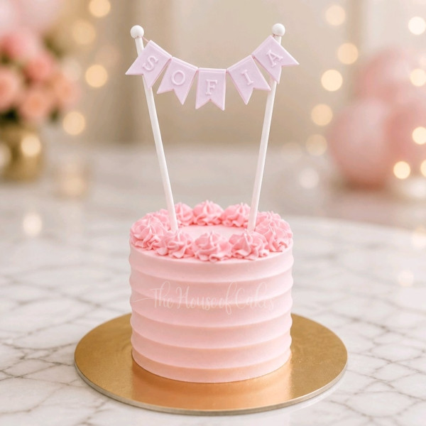 Pink cream cake
