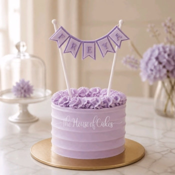 Violet cream cake