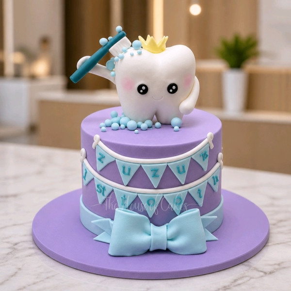 First tooth cake 4
