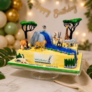 Jungle Safari Themed Cake in Dubai