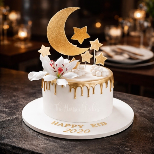 Ramadan Cake with Stars and Moon