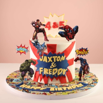 Superheroes Cake in Dubai