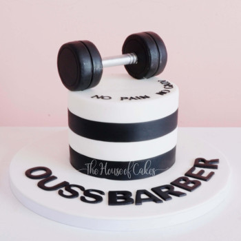 weights lifting cake